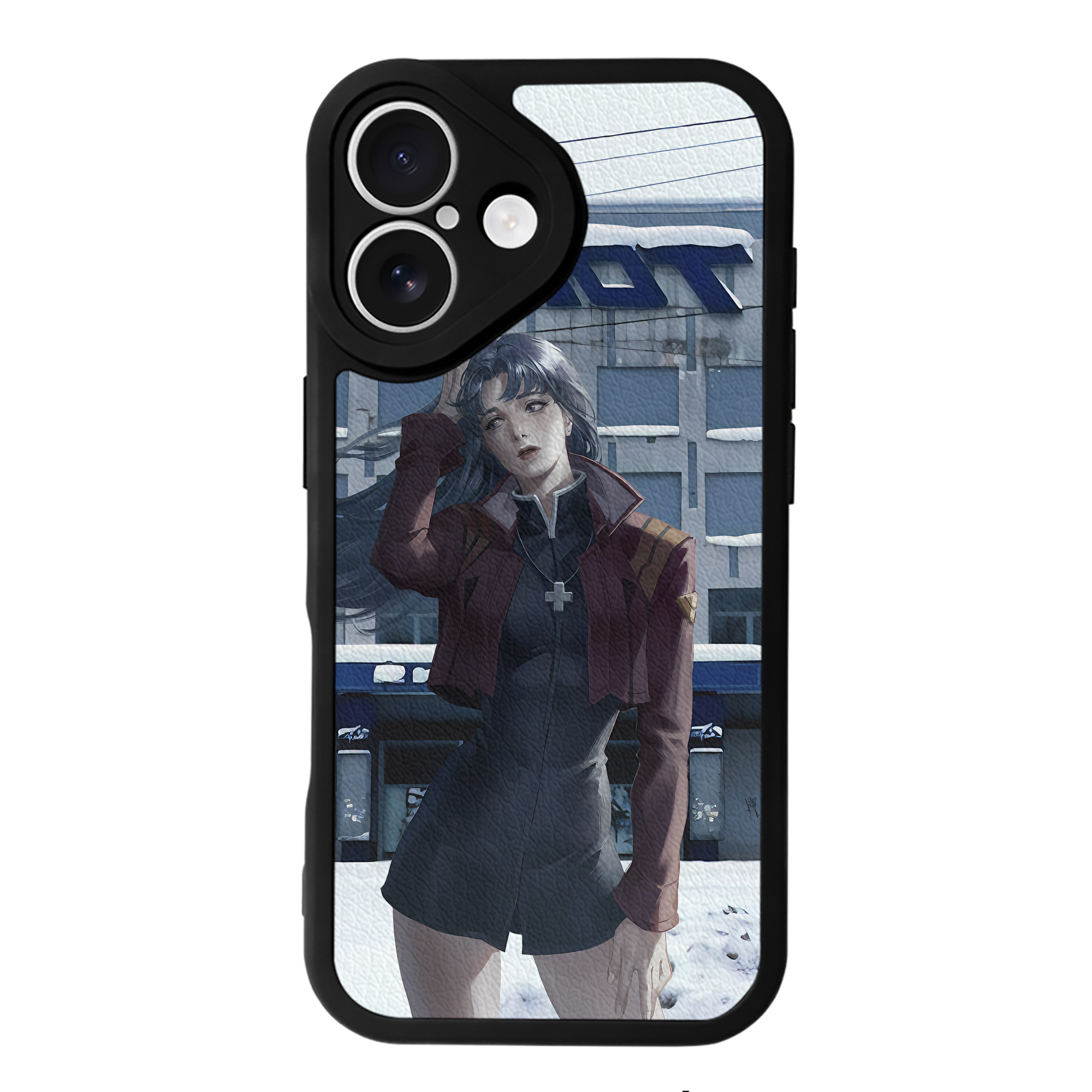 （画像用） EVA 新世紀エヴァンゲリオン 【iPhone 16シリーズ対応】シリコンスマホケース（レザー調） 材質：シリコン